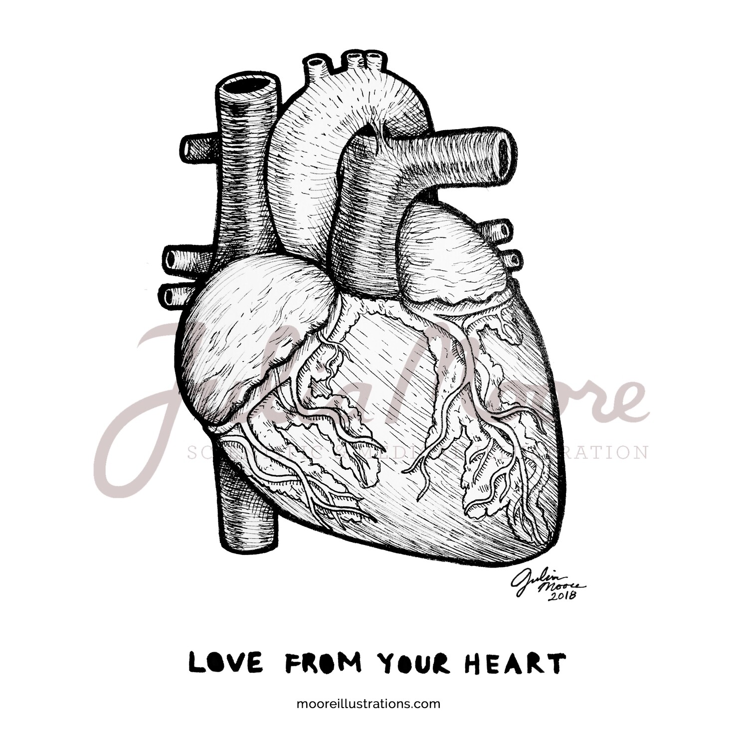 Love From Your Heart Sticker