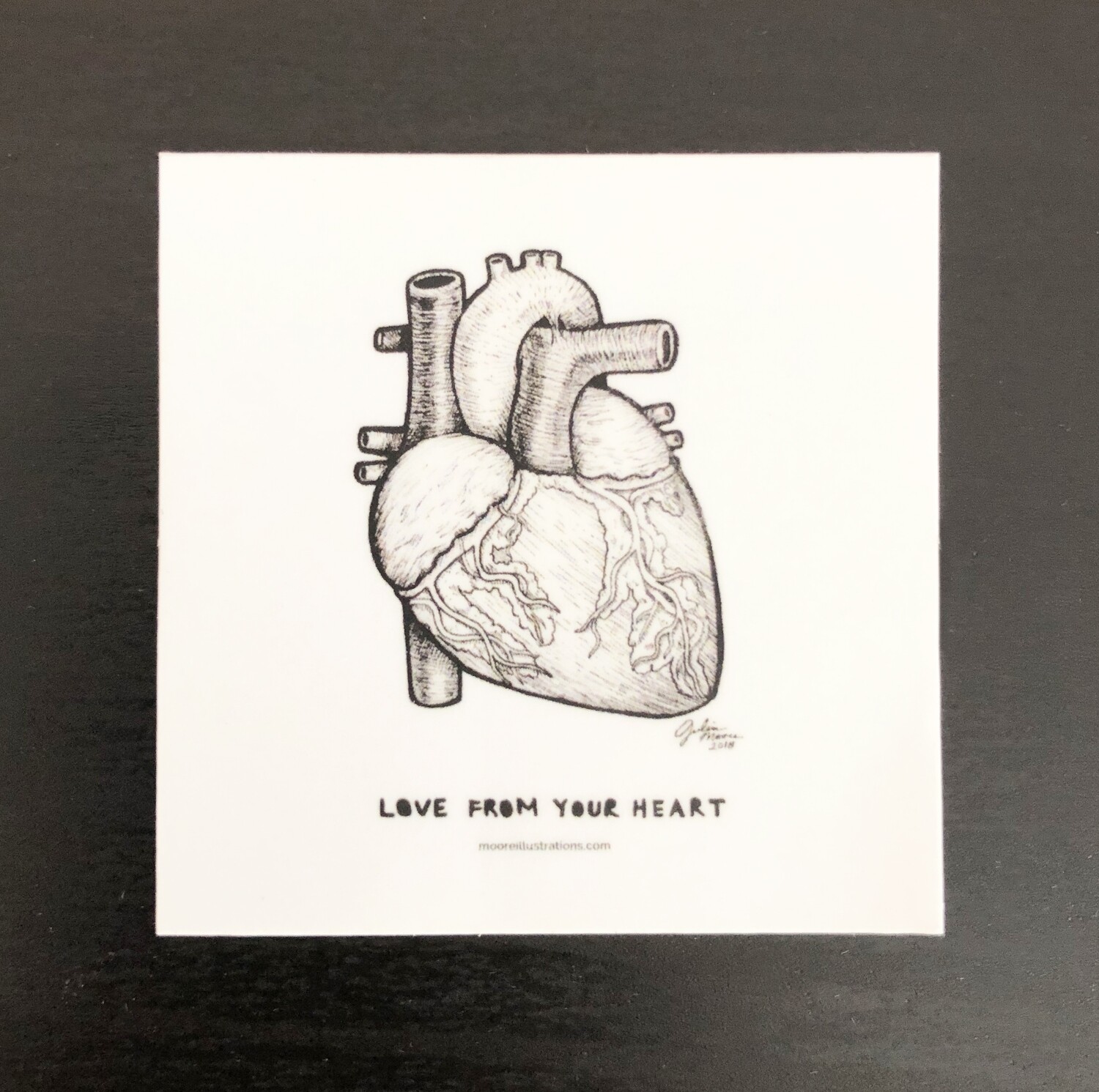 Love From Your Heart Sticker