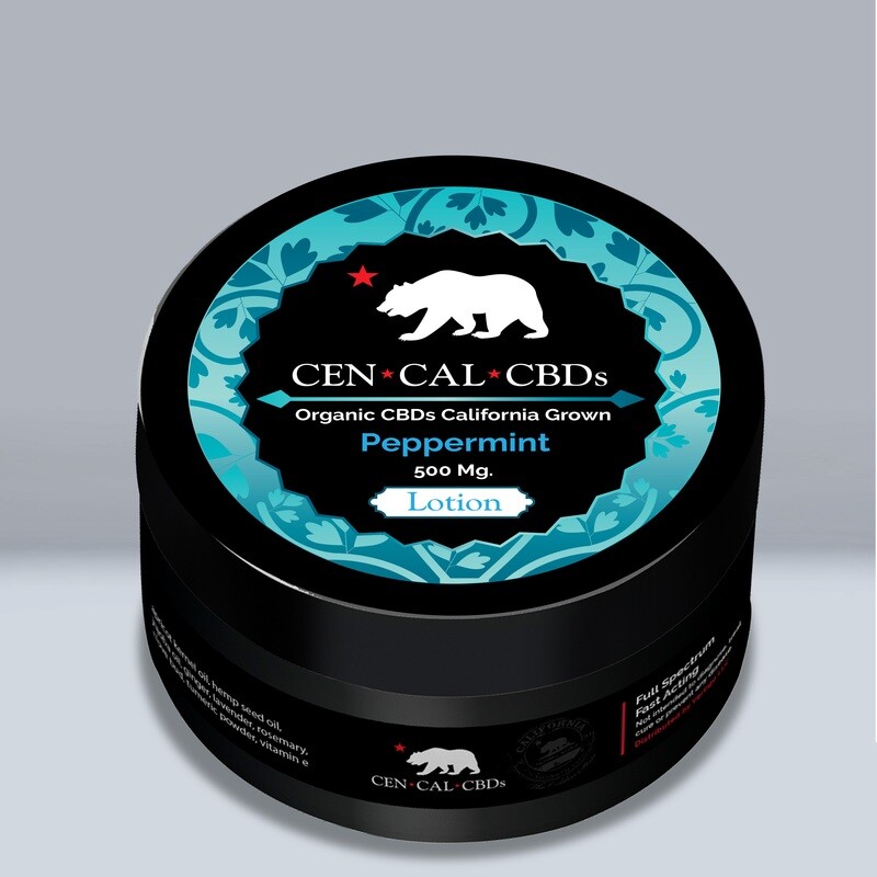 4 oz Peppermint Lotion_500 mg
