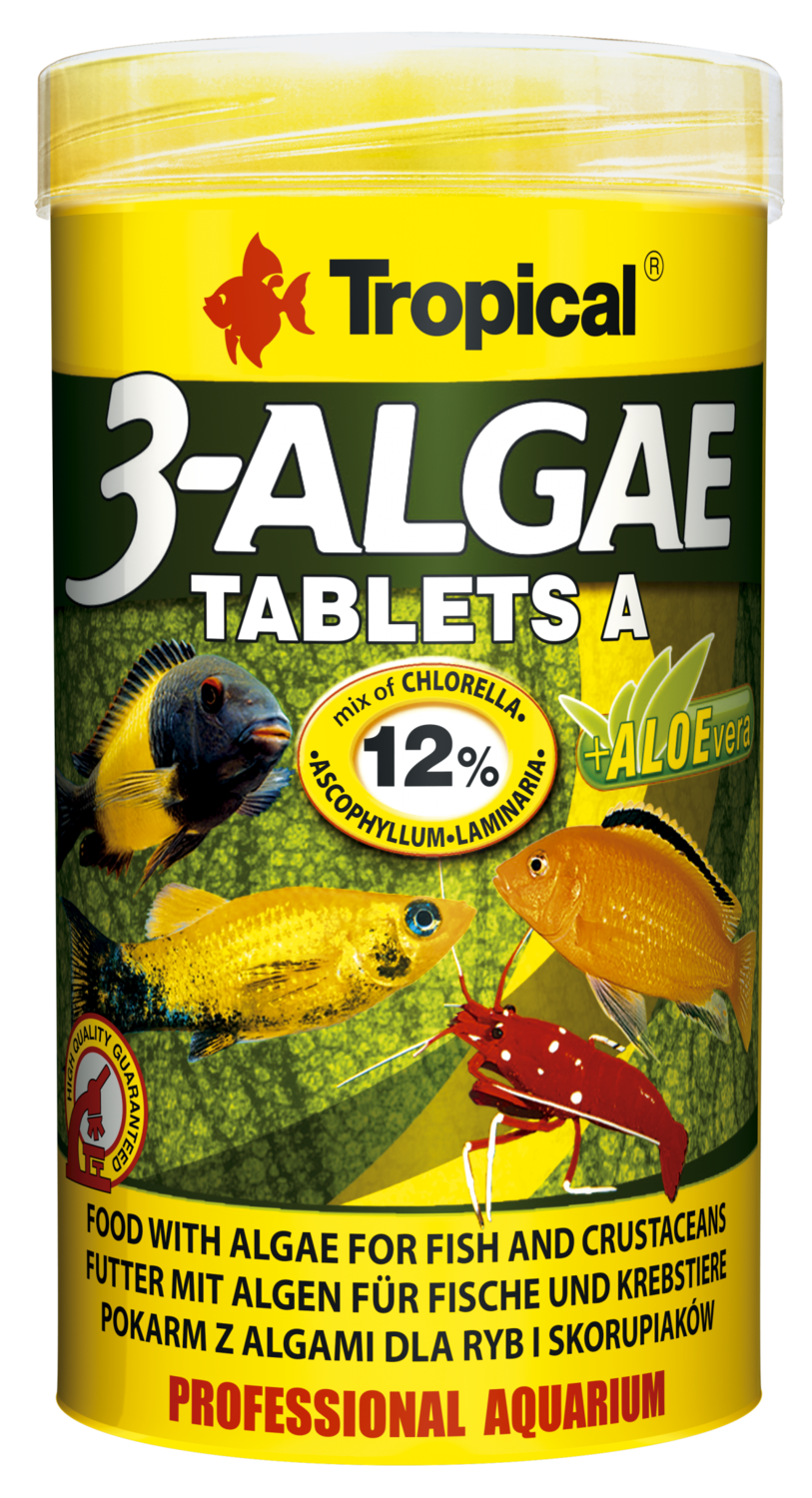Tropical 3-ALGAE Tablets adhésive, Taille: 50ml 80 tablettes