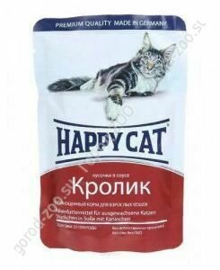 Happy Cat 100г Кролик в соусе