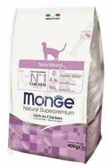 Монж Monge Cat Sterilized корм для стерилизованных кошек 400гр