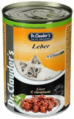 Dr.Clauder’s для кошек Печень в соусе 415г