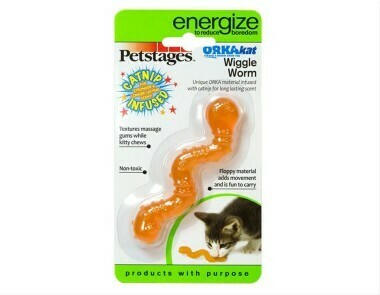 Petstages игрушка для кошек Energize "ОPKA червяк" 11 см