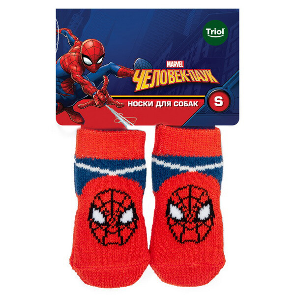 Носки "Человек паук", размер S,Triol-Marvel
