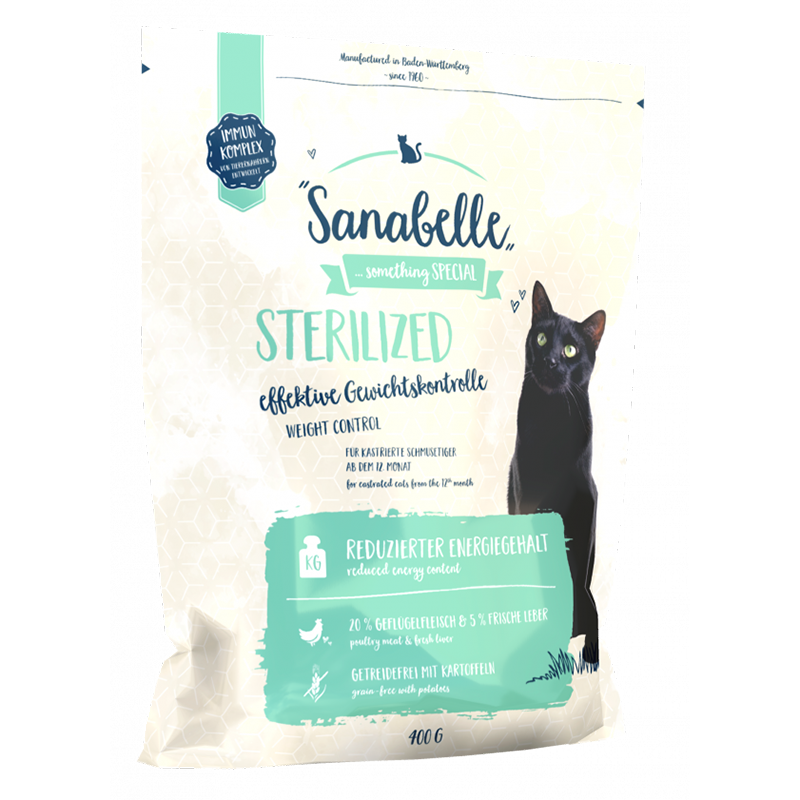 Санабель SANABELLE Sterilized для кастрированных и стерилизованных кошек, птица