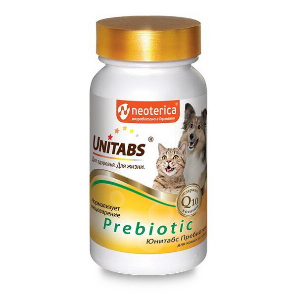 Витамины Unitabs Prebiotic для кошек и собак