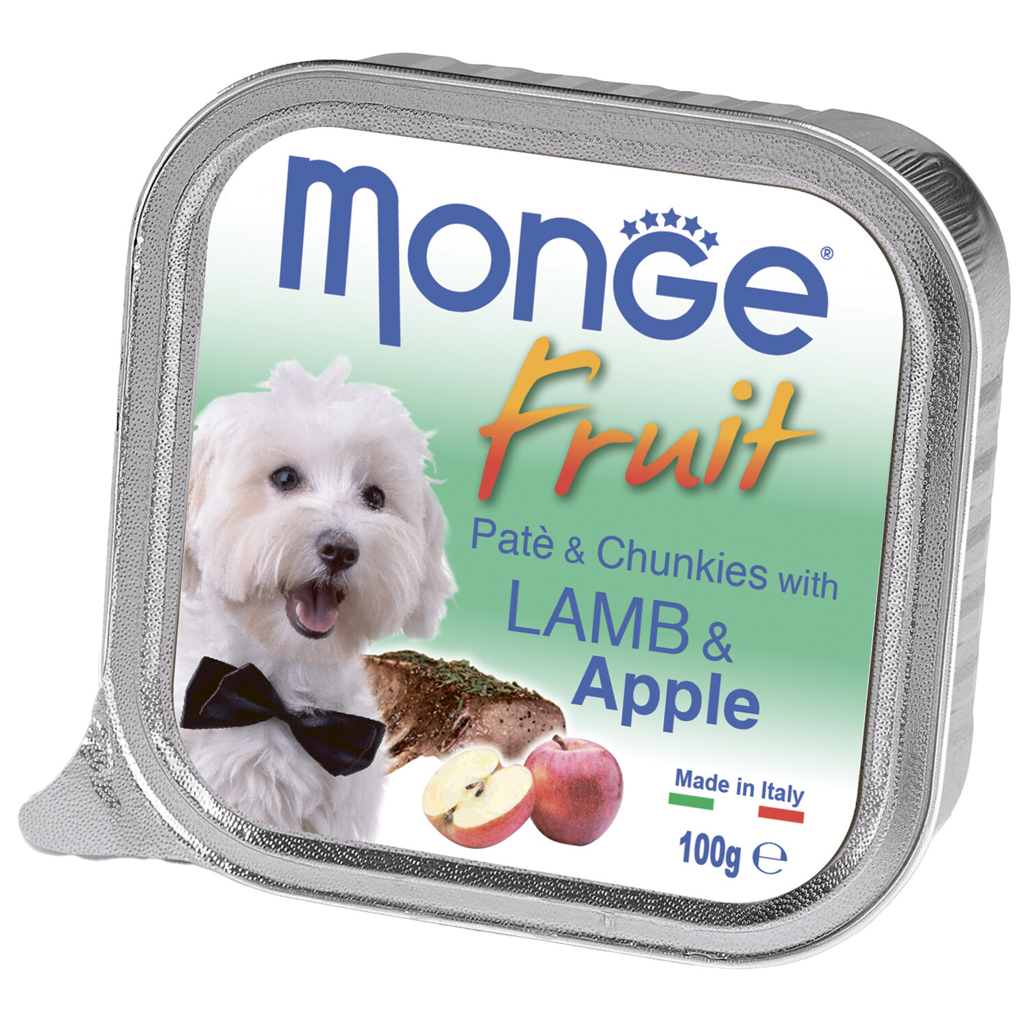 Монж Monge Dog Fruit консервы для собак ягненок с яблоком 100г