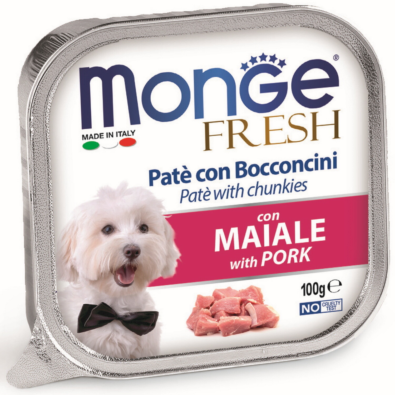 Монж Monge Dog Fresh консервы для собак свинина100г