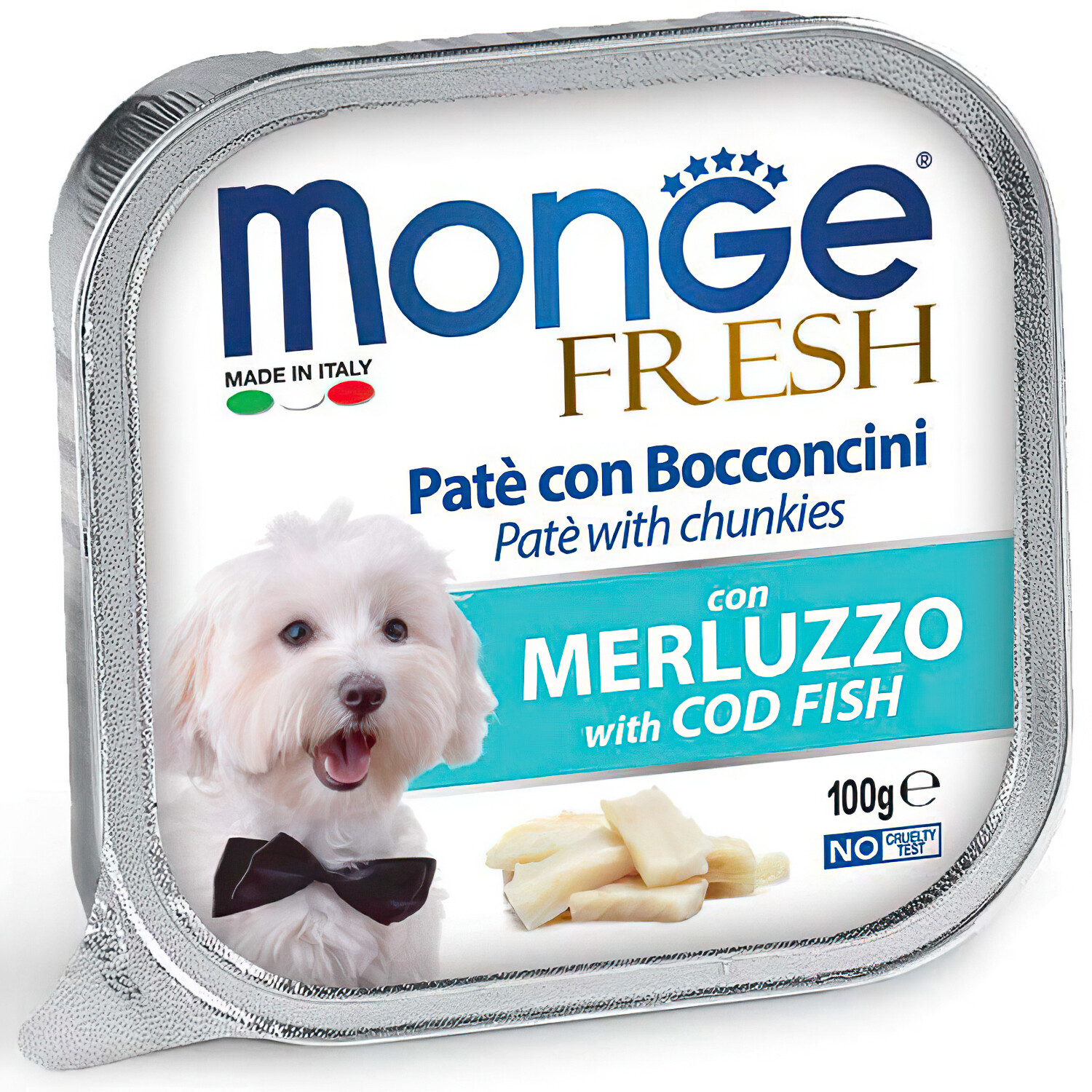 Монж Monge Dog Fresh консервы для собак треска 100г