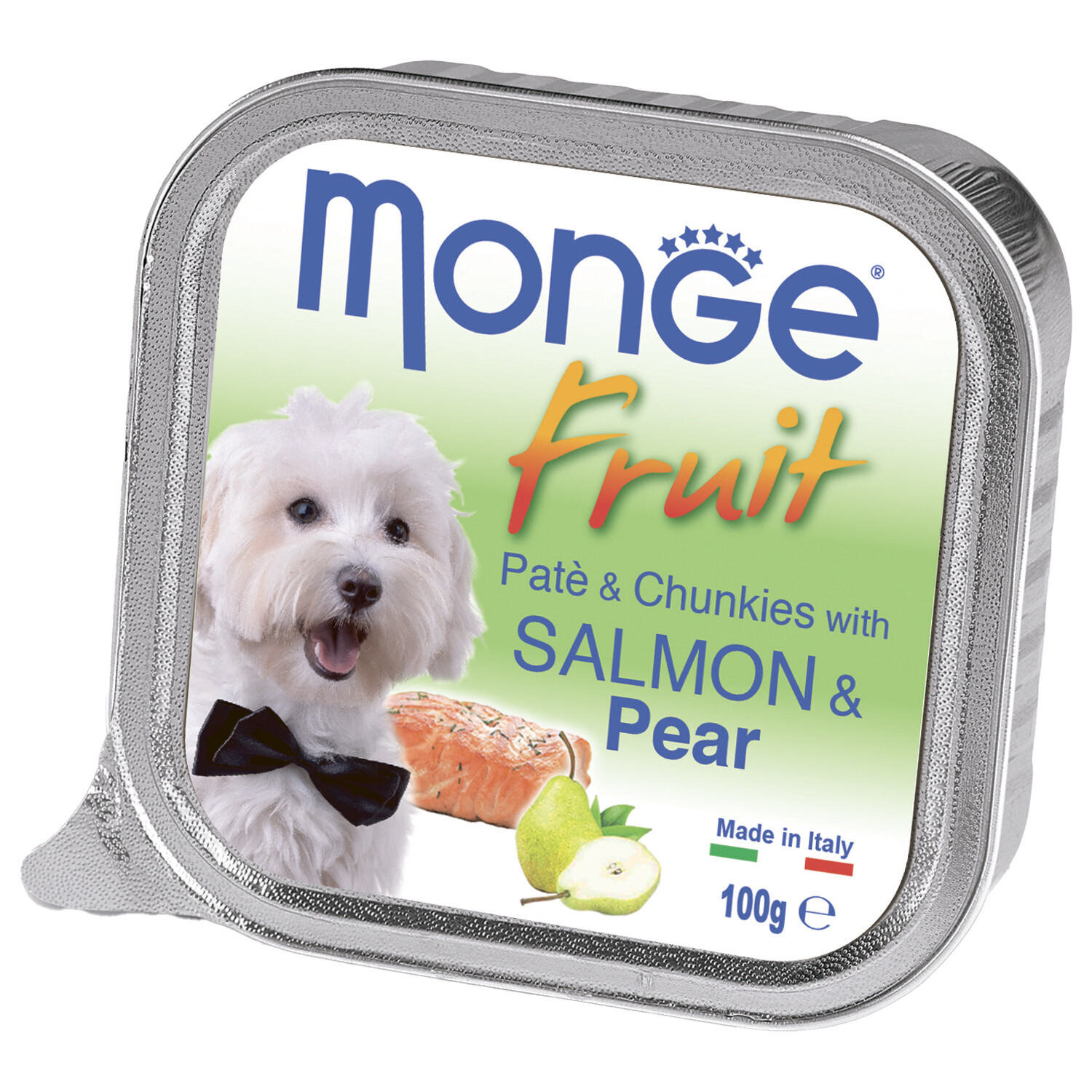 Монж Monge Dog Fruit консервы для собак лосось с грушей 100г