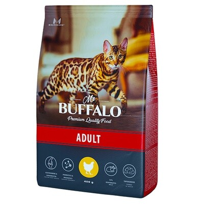 Mr.Buffalo  ADULT Сухой корм д/к (курица) 0,4 кг