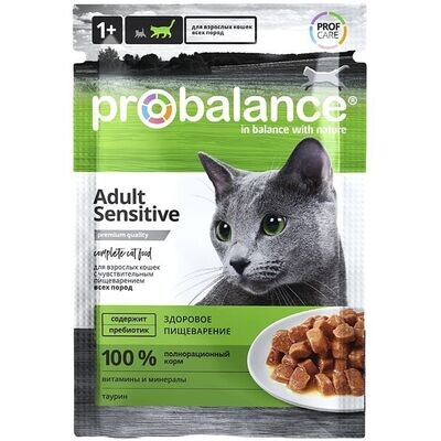 ProBalance влаж.д/кошек 85г Sensitive чувств. пищеварение