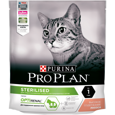 ProPlan для стерилизованных кошек Лосось