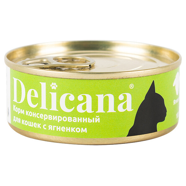 Delicana для кошек с ягненком 100г