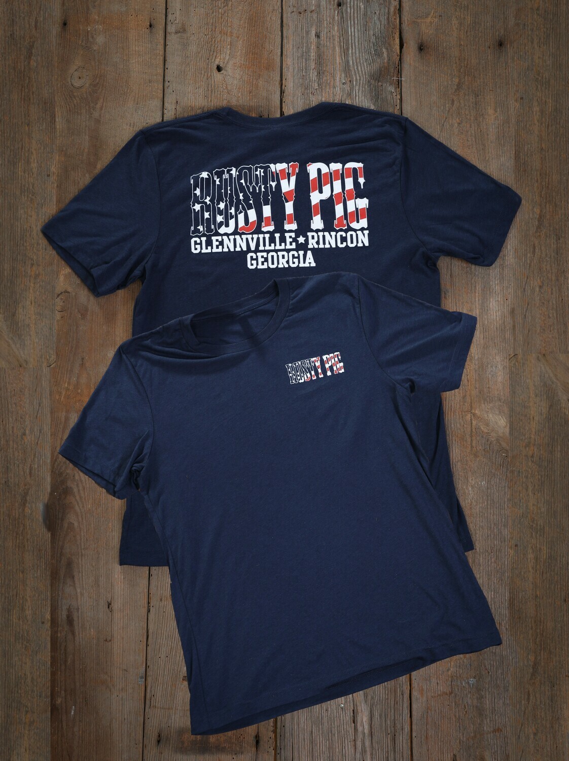 Rusty Pig &quot;Patriotic&quot;  Bella Canvas Adult T-Shirts