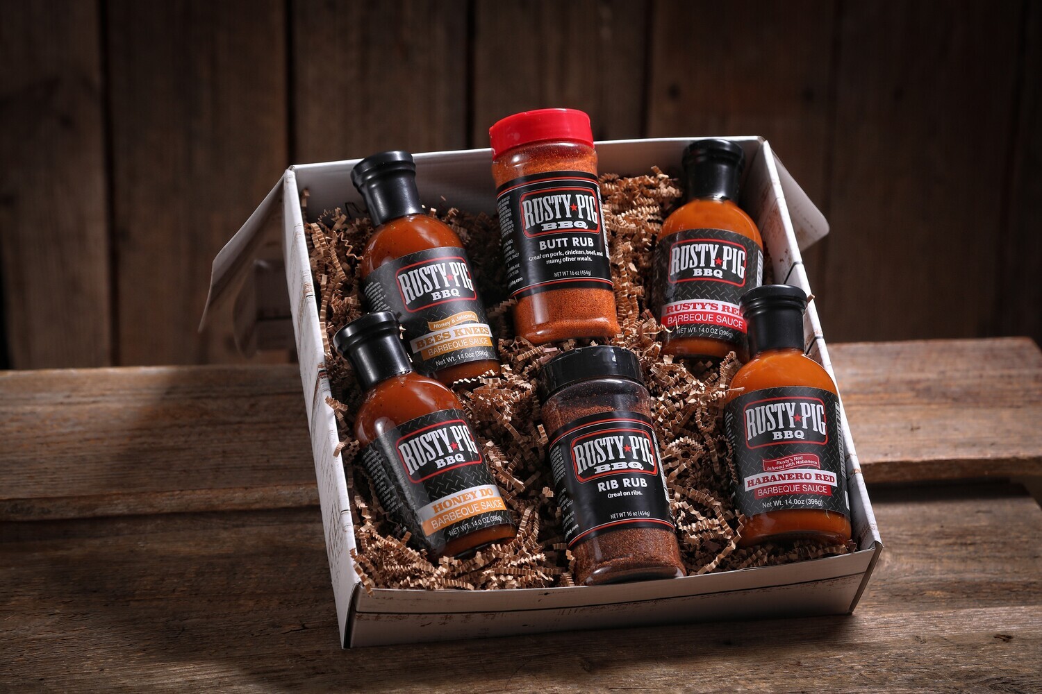 Rusty Pig Six Item Combination Gift Box