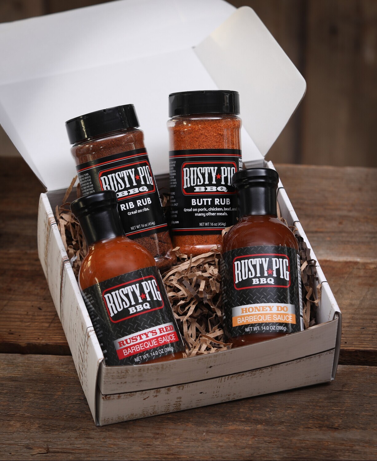 Rusty Pig Four Item Combination Gift Box