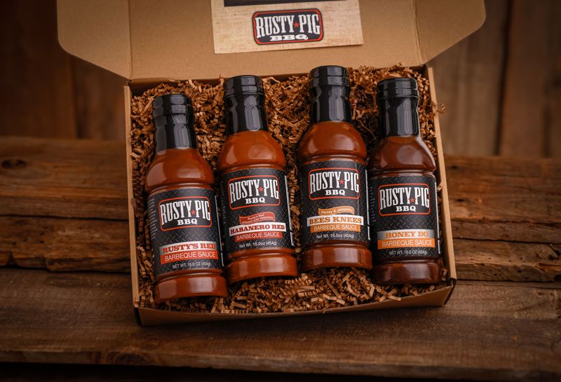 Rusty Pig Four Sauce Gift Box