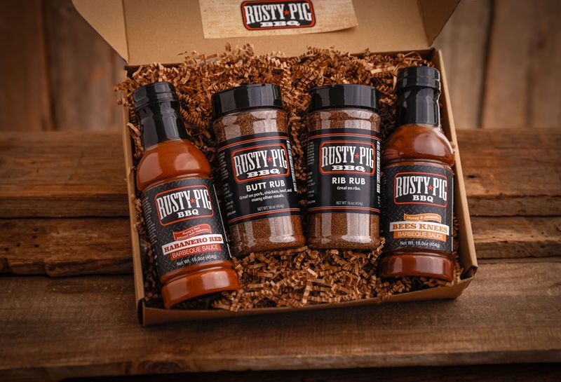 Rusty Pig Four Item Combination Gift Box