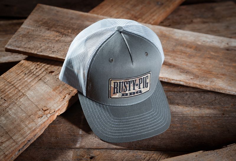 Grey/White Split Mesh Back Hat