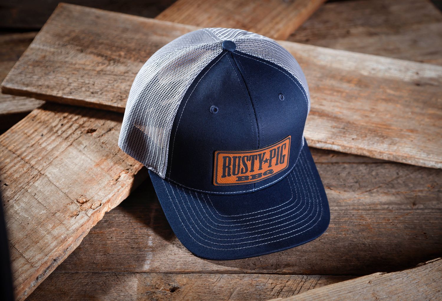 Navy/Charcoal Grey Split Mesh Back Hat