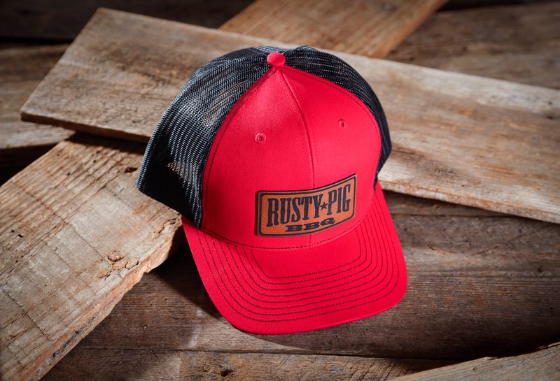 Red/Black Split Mesh Back Hat