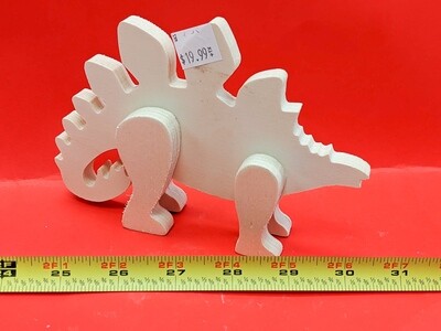 Wooden Dino figurine to paint. Paint your own DIY plastic figurine Art Craft activity