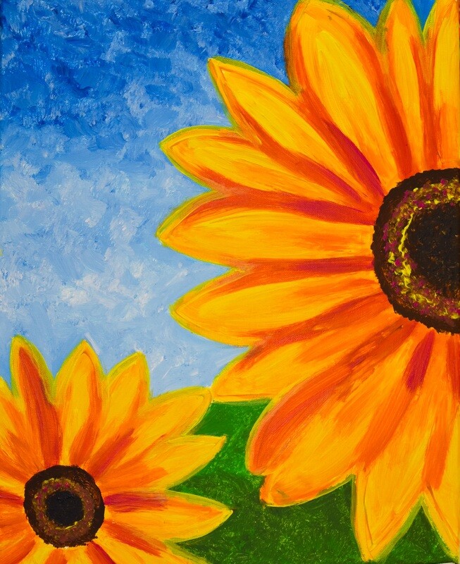 SUNFLOWER PAINT & SIP KIT