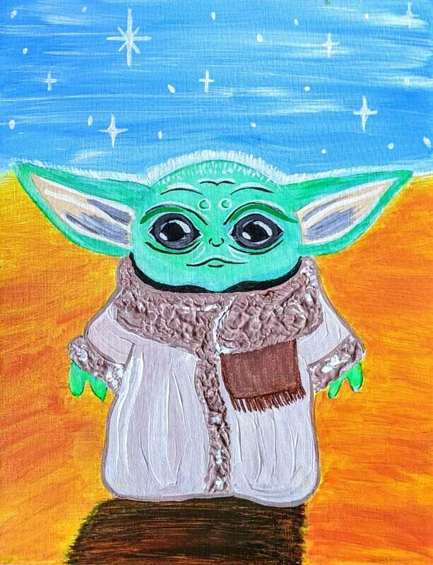 BABY YODA PAINT & SIP KIT