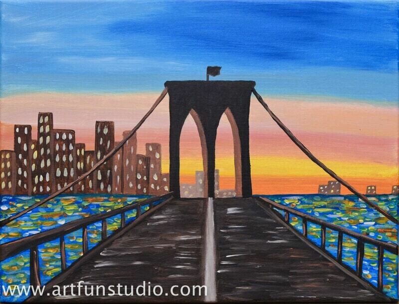 THE BROOKLYN BRIDGE PAINT & SIP KIT