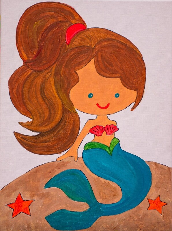 LITTLE MERMAID PAINT KIT