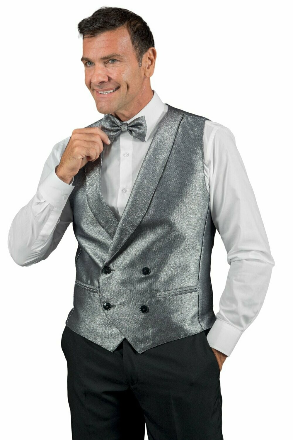 Papillon lurex  silver