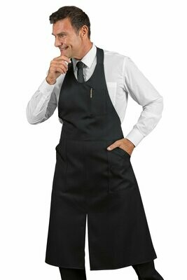 Grembiule sommelier con spacco nero