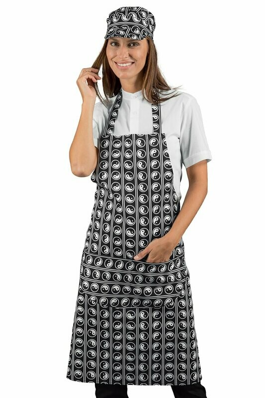 Grembiule con pettorina Yin Yang