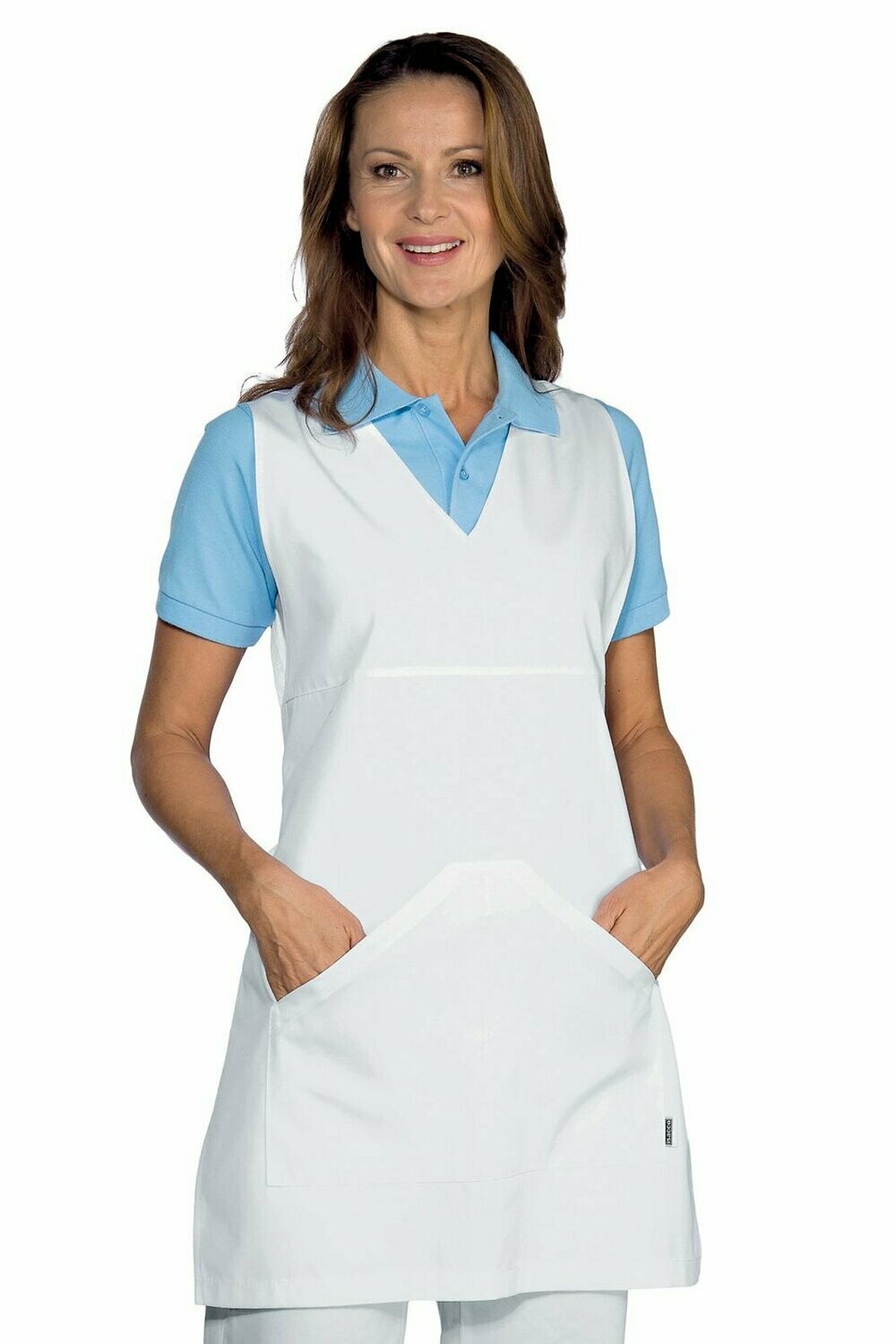 Poncho a V bianco