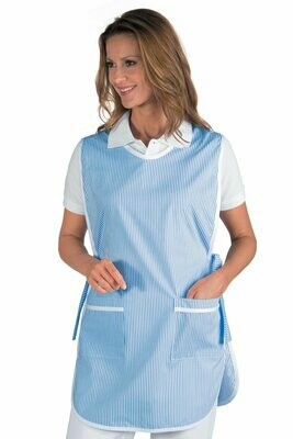 Poncho riga azzurra