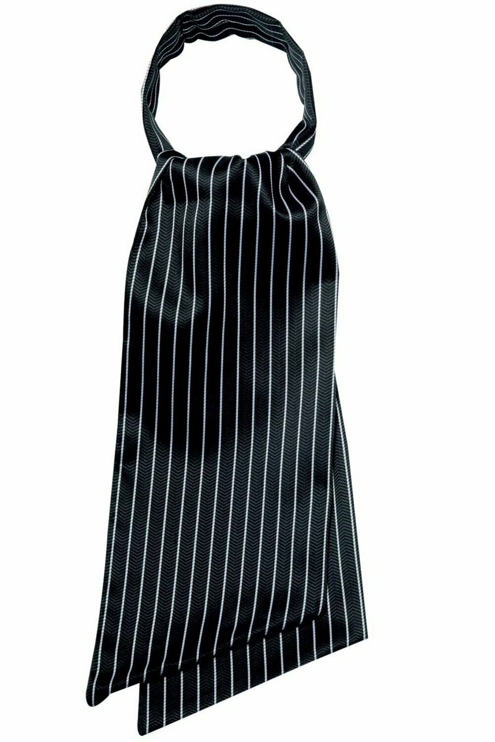 Foulard Ascot regimental nero