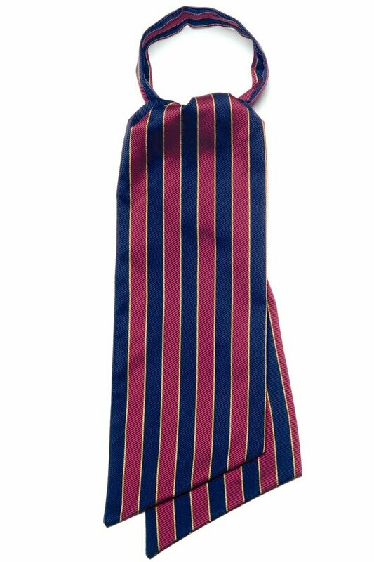 Foulard Ascot regimental bordeaux