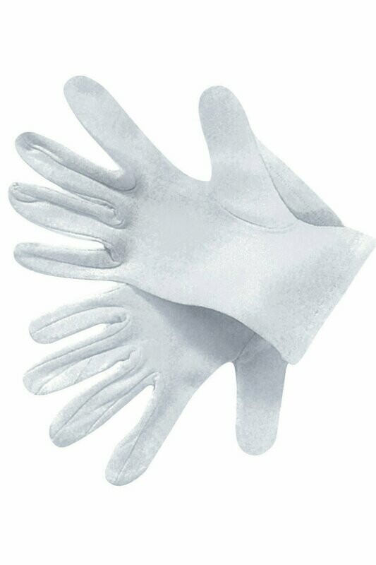 Guanti protettivi 100% cotone  bianco