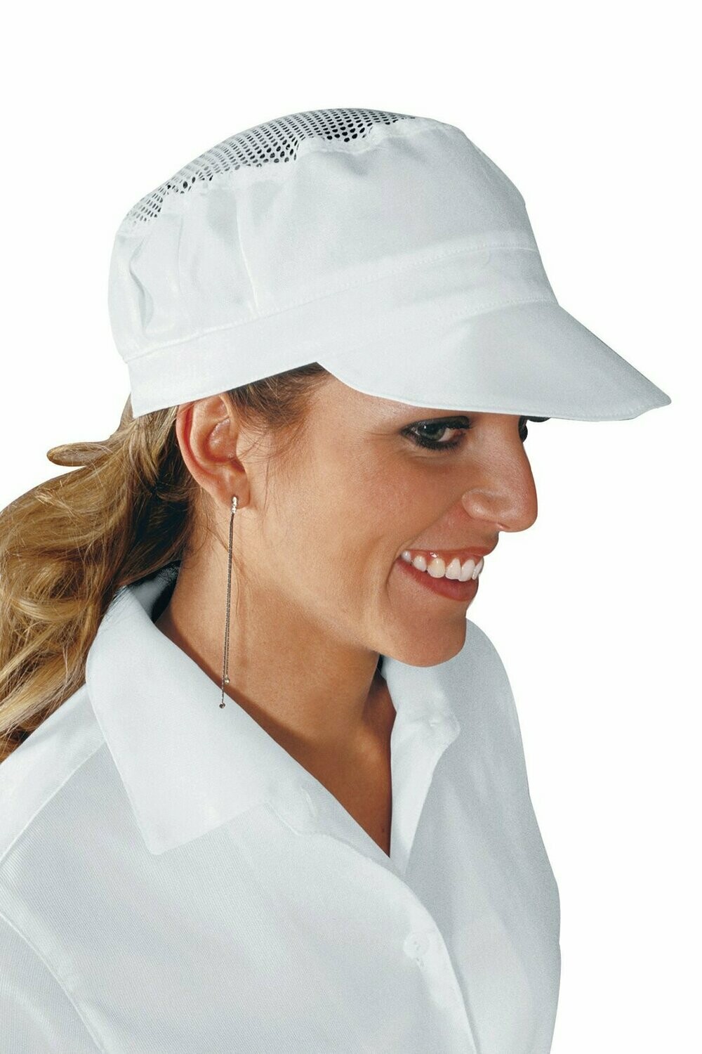 Cappello Charly con rete bianco