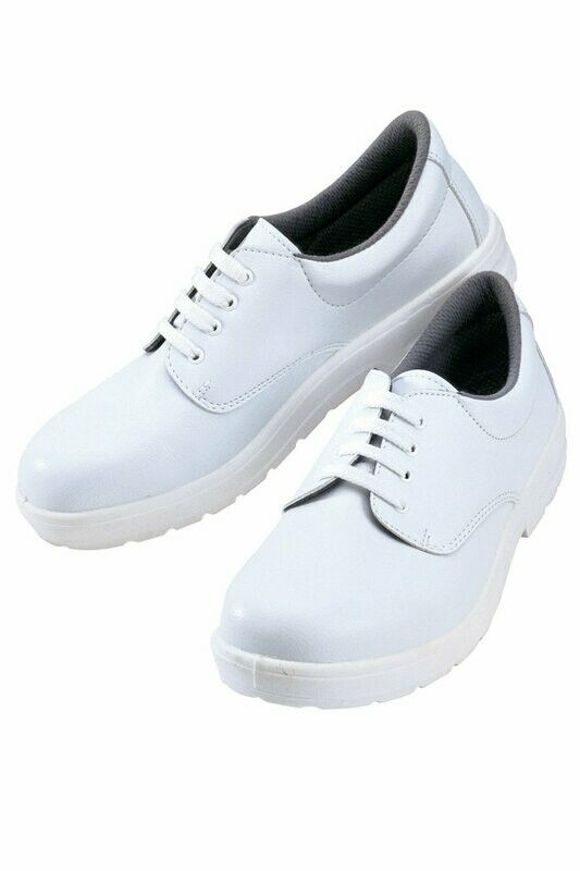 Scarpa con lacci e puntale bianco