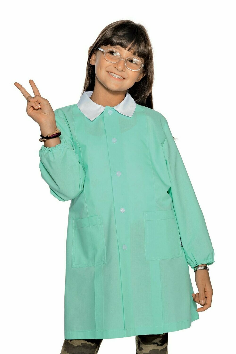 Grembiule unisex Pollicino verde acqua