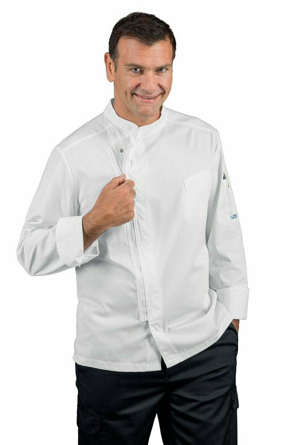 Giacca Bilbao zip bianco