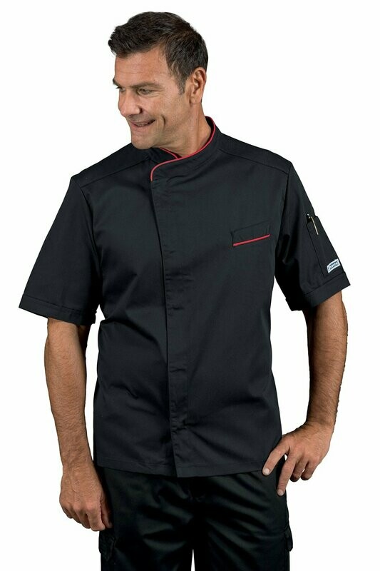 Giacca  Bilbao mezza manica nero + rosso