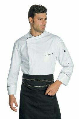 Giacca cuoco Wimbledon bianco + nero