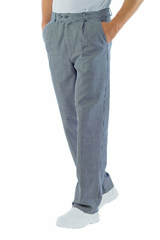 Pantalone cuoco PDP bianco e nero