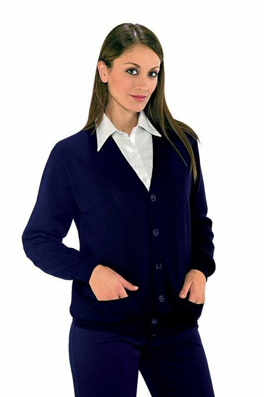 Cardigan unisex blu