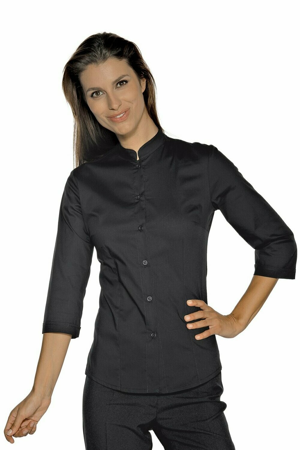 Camicetta Hollywood stretch manica 3/4 nero