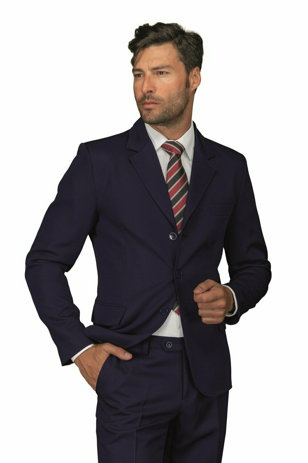 Giacca uomo 3 bottoni blu